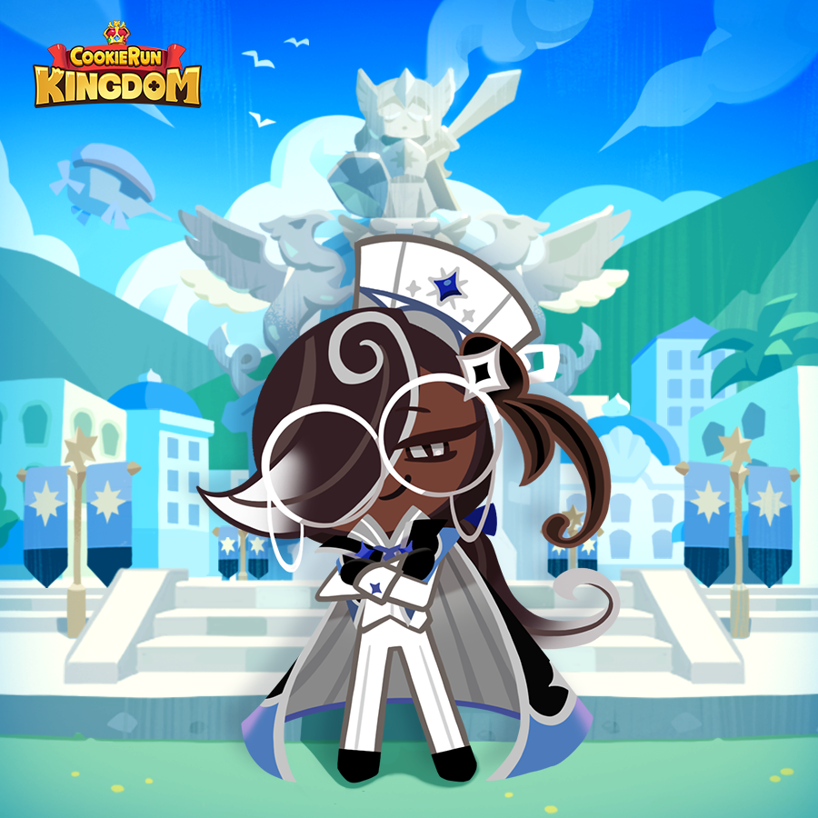 CRKingdomEN's tweet photo. A real gentleman stays busy 🤵
Even in the Republic, #EspressoCookie stays sharp👆
Stay cool with this smooth cold-brew look☕

#CookieRun #CookieRunKingdom https://t.co/XShwBEkscp