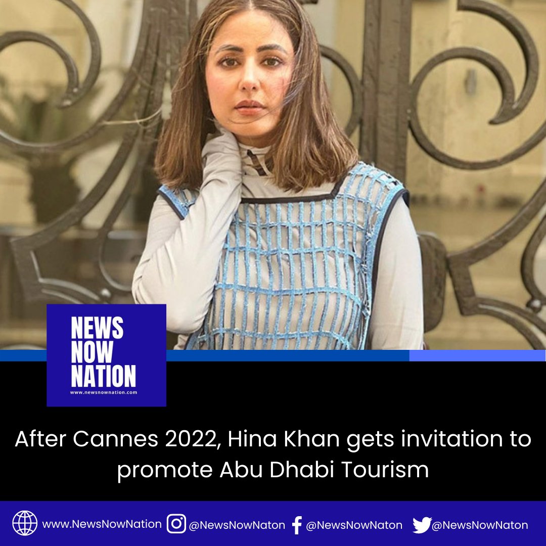 After Cannes 2022, Hina khan gets invitation to promote Abu Dhabi Tourism
#CannesFilmFestival2022 #AbuDhabi #news #newsupdate #newslatest #latestnews #newslatest