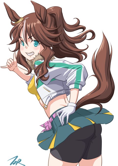 メジロパーマーさんちょっとマシなラフ 