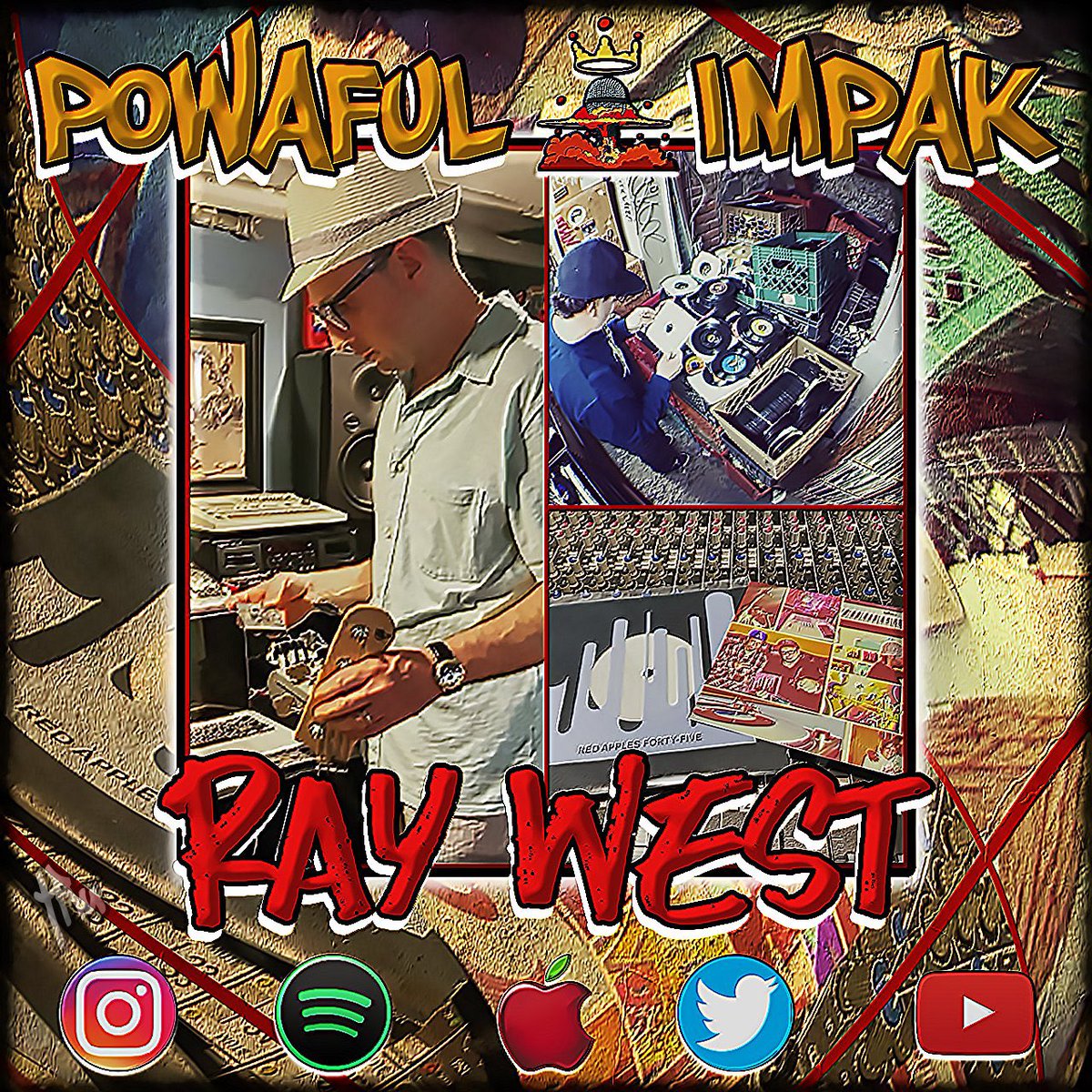 Fucious7's tweet photo. @POWAFULIMPAK presents🎁: episode 🤯 #55 featuring 💥 @RedApples45 discusses his collaborations with @elohkush @johnrobinsonmusic @therealocizzle @SadatX @Its_A_G_ @AGofDITC discuss his upbringing in the #bronx and his influences #raywest #hiphopproduction https://t.co/09Jmpnq9qe https://t.co/l6E5ZulYR3