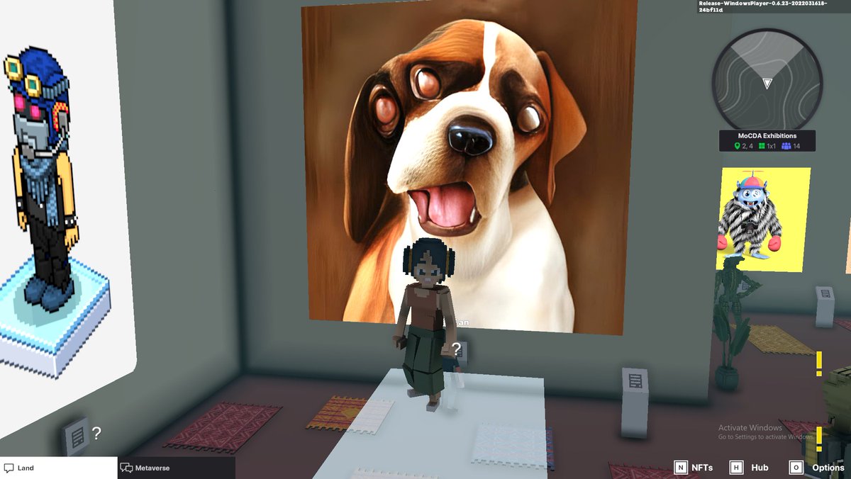 CemWaw's tweet photo. @TheSandboxGame @MOCDA_ I just participated in the #TheSandbox weekly contest for a chance to win 200 mSAND! Here is my favorite piece from the exhibition, check out my screenshot below!
👇 https://t.co/psVinm8Ern