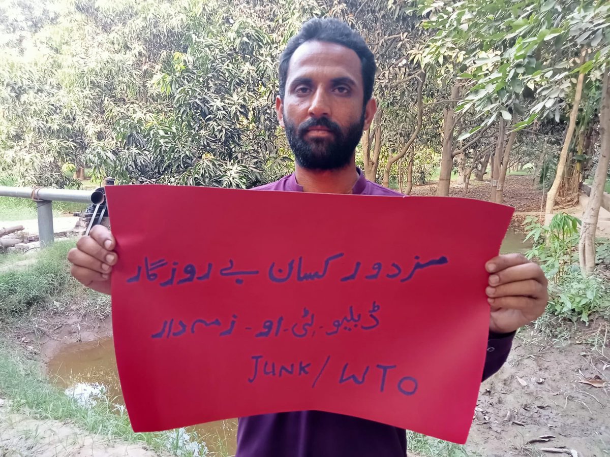 The #WTO is responsible 4 the pauperisation of small &amp; landless farmers, agri-workers #JunkWTO   #AFutureWithoutWTo #PeoplesTradeAgenda #PeoplesOverProfit