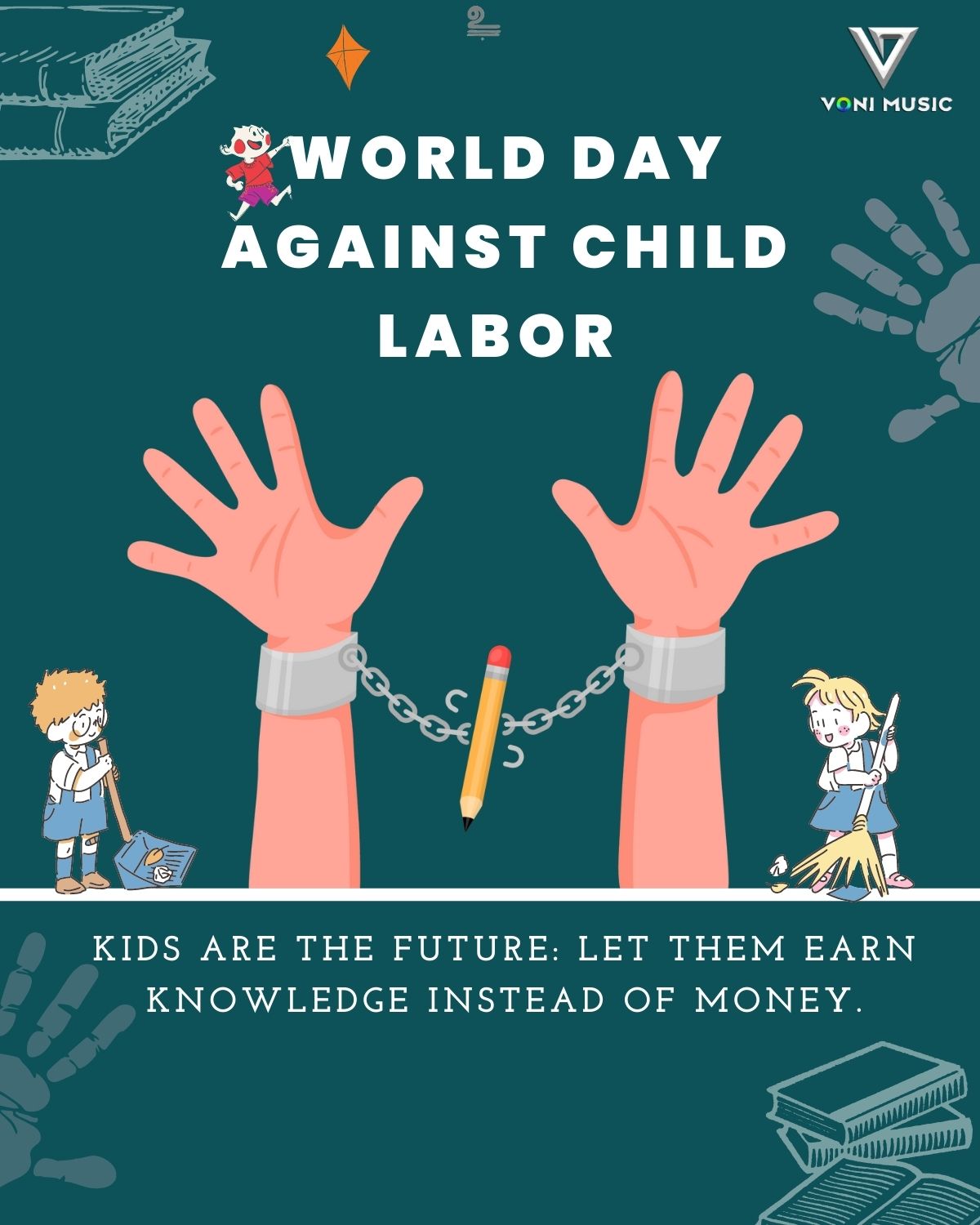 Stop Child Labour Poster For Kids World Day Against Child Labour