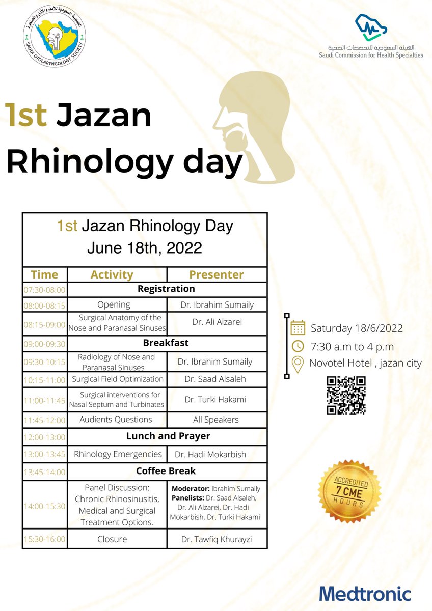 1st Jazan Rhinology Day

For registration:

docs.google.com/forms/d/e/1FAI…