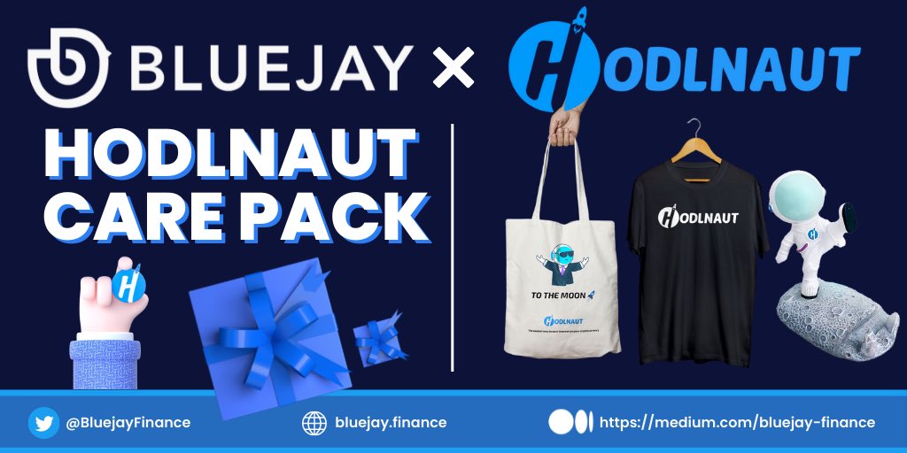 BluejayFinance's tweet photo. Gm fellow jays! I hope you are having a wonderful Sunday Funday! 

Here to make your day brighter with a @hodlnautdotcom merch giveaway! 

Steps:
1. Follow @hodlnautdotcom @BluejayFinance 
2. Like &amp; RT
3. Tag 2 friends
4. Join our discord: https://t.co/nmOTMKCiB2

Good luck! https://t.co/PYlwoTQfe4