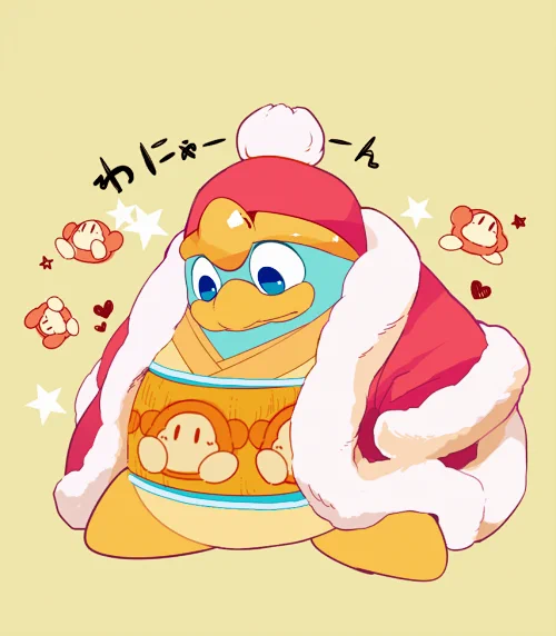 懐かしい絵を覚えていて下さった方がいて嬉しかったので、過去絵☺️
スマブラforでワドルディ柄腹巻のデザインが発表された時に描いたもの 