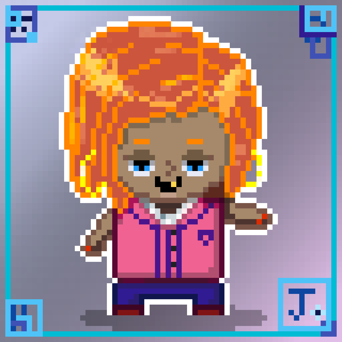 jamstarX's tweet photo. Made a Chibi Version of Cheyenne tonight in my Pixel Art Class!! Gonna Finish a few details but omg we had so much fun! Thanks to @NFTGhettoGranny for hosting and all the homies who came and popped in the discord or twitch stream!! https://t.co/KcbROKNlRs