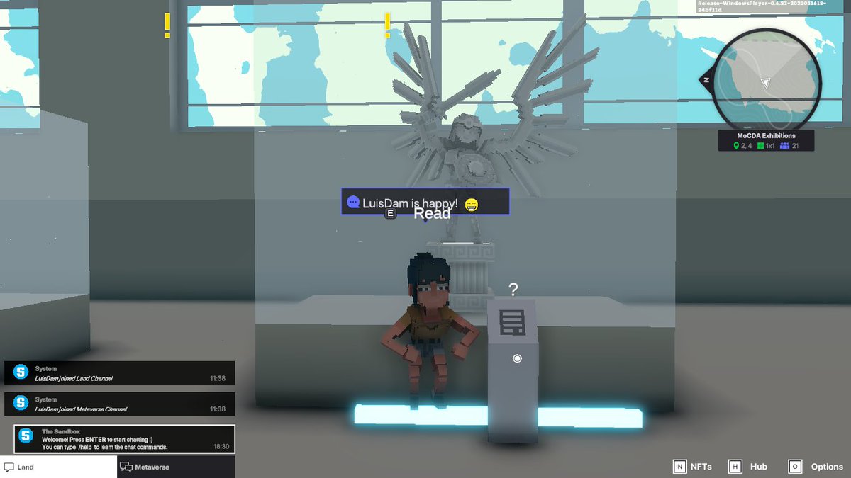 GodamLuis's tweet photo. @TheSandboxGame @MOCDA_ I just participated in the #TheSandbox weekly contest for a chance to win 200 mSAND! Here is my favorite piece from the exhibition, check out my screenshot below!
👇 https://t.co/fp3Y0Z5x4e