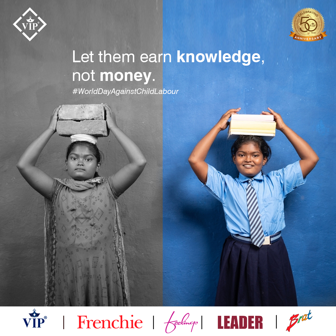 VIP_Innerwear's tweet photo. Every Child Deserves a life full of opportunities to explore. Education is for All #WorldDayAgainstChildLabour
.
.
.
#Stopchildlabour #ChildLabour #Education #Childrensright #Knowledgeisimportant #VIP #VIPIndiaKiPechan https://t.co/yHOfZjmVCJ