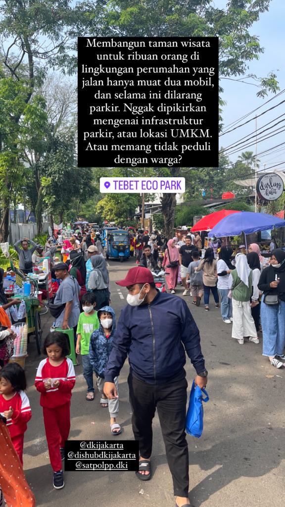 Turut bersimpati utk <a href="/RickySiahaan/">ricky siahaan</a> &amp; warga sekitar taman Tebet yg kawasannya dikuasai publik tanpa toleransi. Taman utk ribuan orang tanpa infrastruktur parkiran dan pedagang. PKL &amp; parkiran liar yg dikuasai preman. Harusnya class action warga sih.