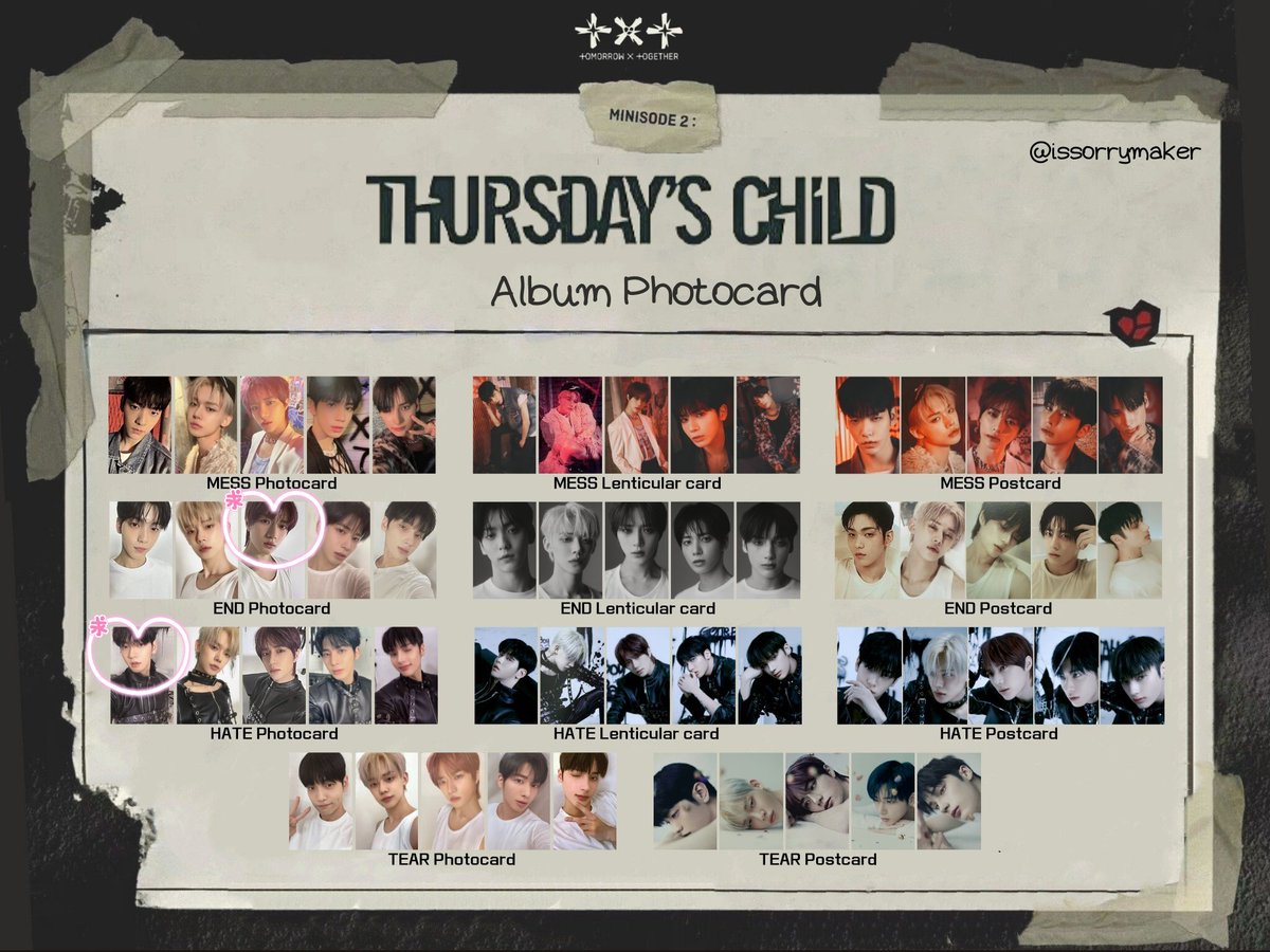 TXT ヨンジュン Thursday's Child 全種 | hartwellspremium.com