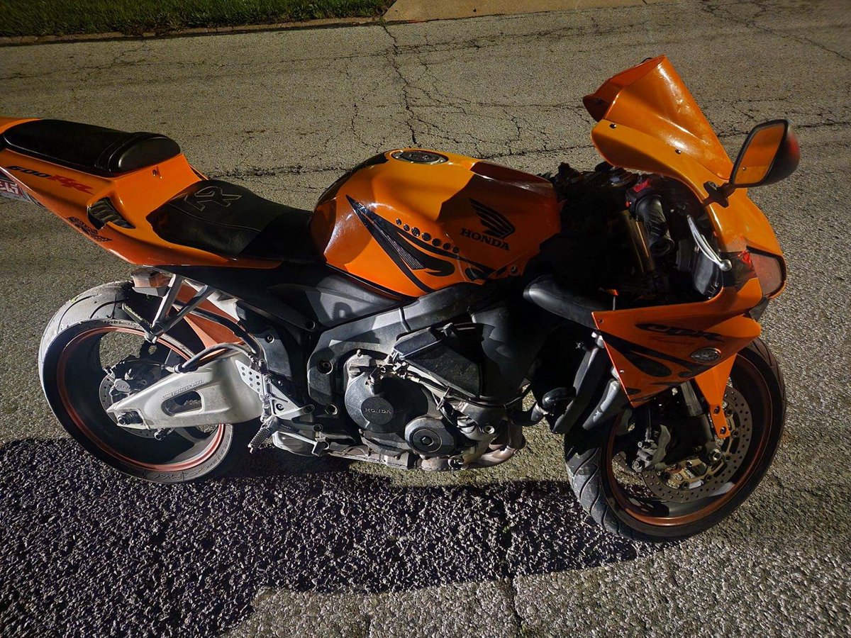 NSP_TroopA's tweet photo. Troopers arrested the driver of this sport bike with the help from ABLE-1, after the bike took off from a traffic stop.  Speeds during the pursuit were up to 130mph. Please make better choices as we move into the summer months.  #NSP282 #NSP408 https://t.co/mq7DDxP5Qo