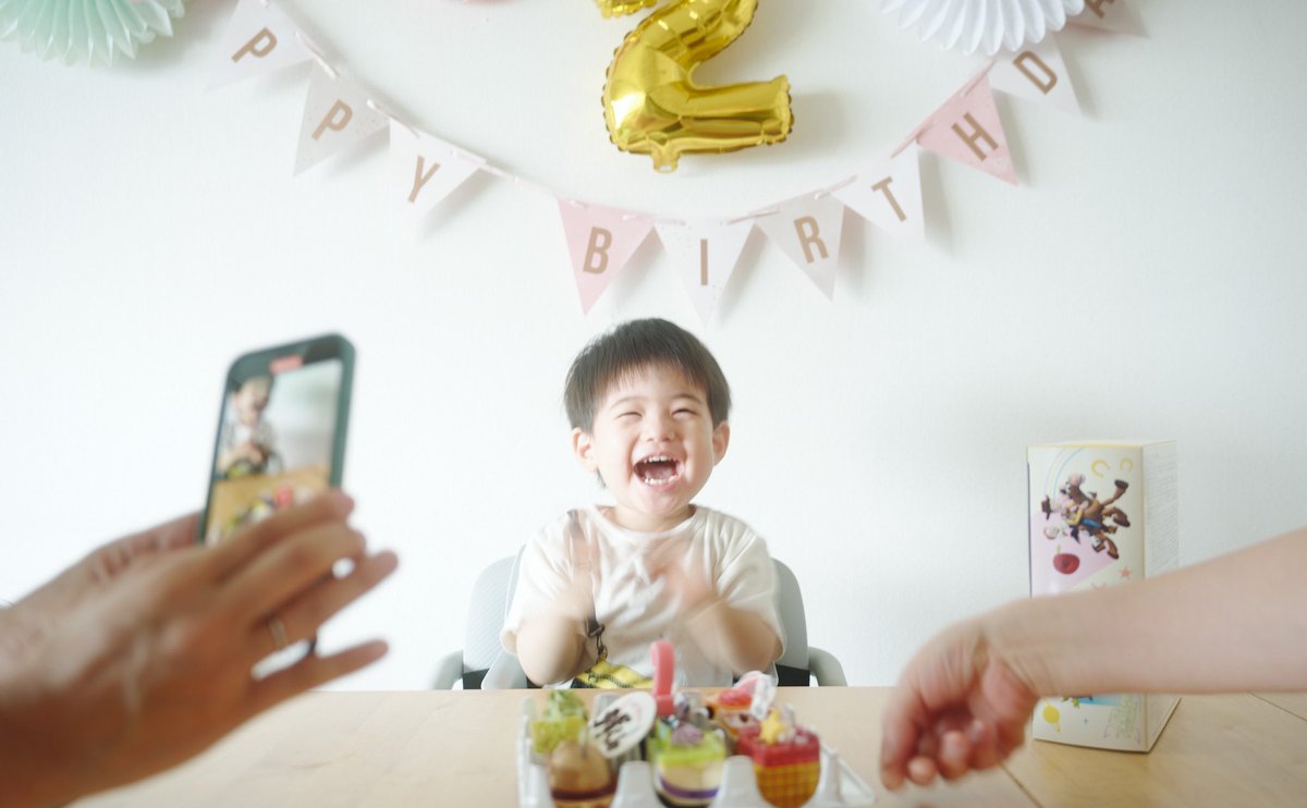お子〜2歳おめでとう〜いつもありがとう〜🎊🎊