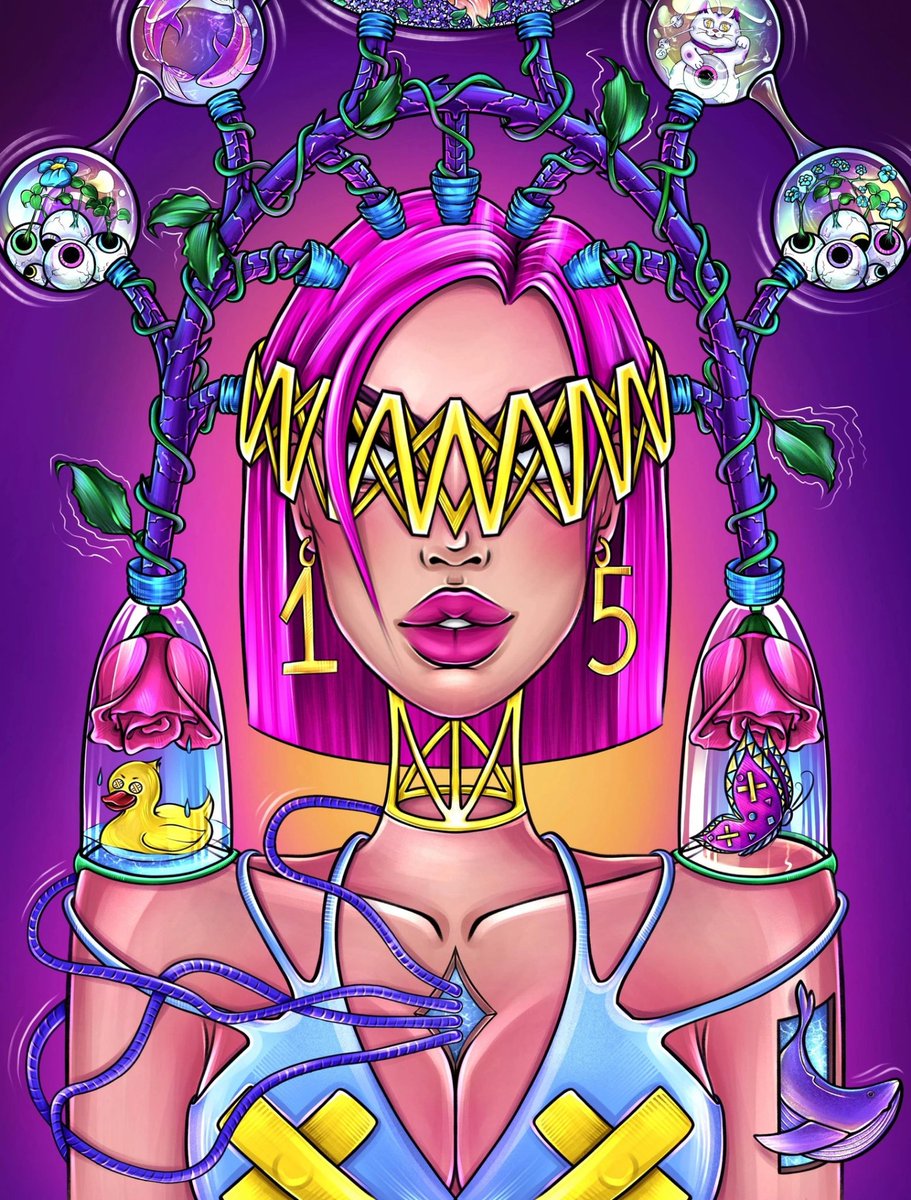 KSENIRYarty's tweet photo. 🔥NEW DROP🔥
for the contest from @avril15NFT fanart 😍🚀🔥 in my Collection "XENIRY girls" on @opensea
 
#6 Mikella 
0.09ETH 
1/1 NFT 

Mikella - giving life. She is the one who creates her own world.
#Avril15fanart #nftart #NFTfamily https://t.co/oIvzqfr4u1