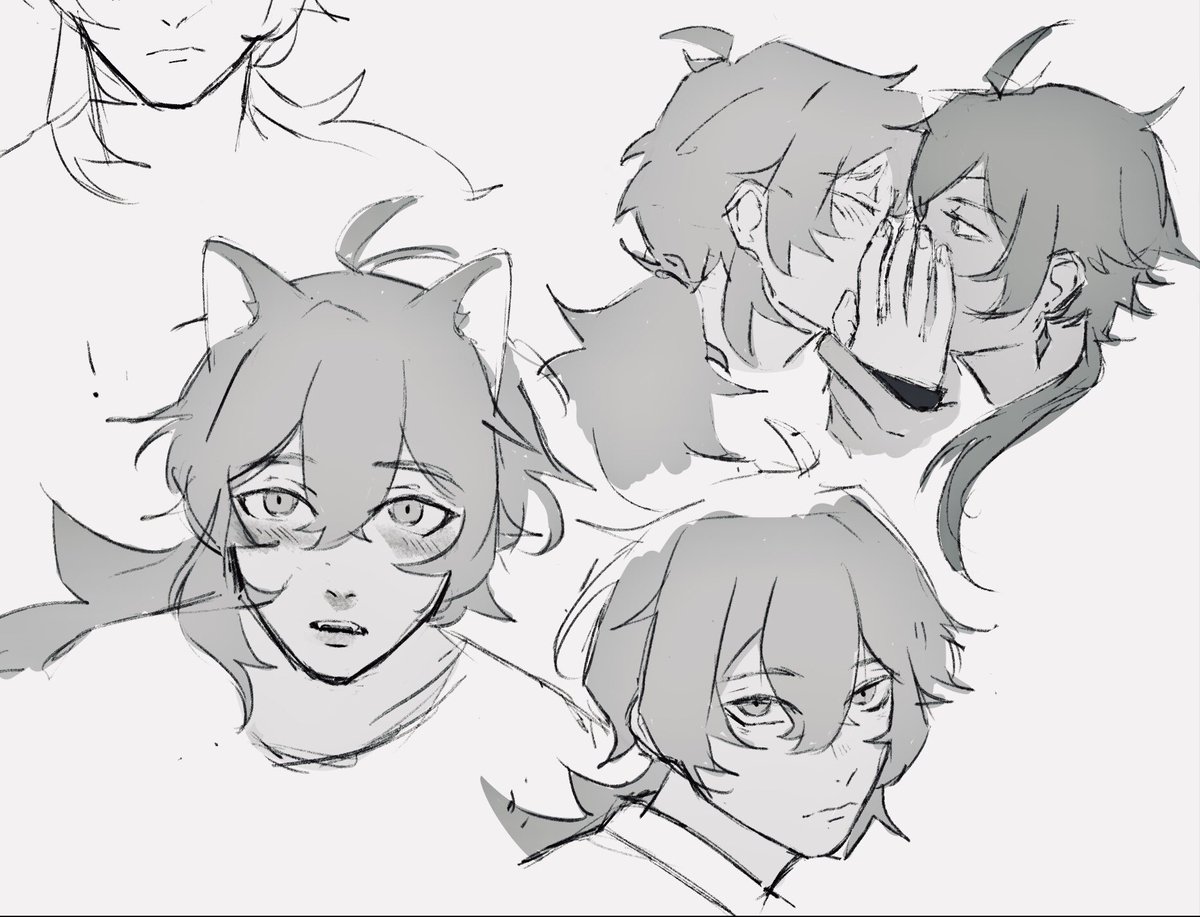 Some doodles while I try to figure out how to draw diluc lmao 
#luckae #genshin #Genshinlmpact 