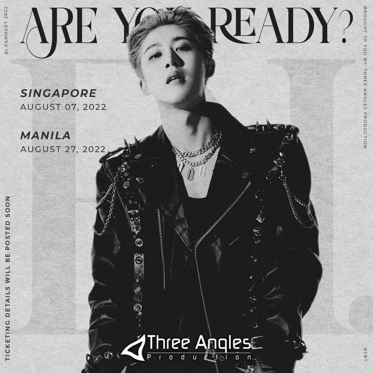 Korean singer-rapper B.I (<a href="/shxx131bi131/">김한빈</a>) will hold a fan meeting in Manila on August 27. | via <a href="/jaehwabernardo/">Jaehwa Bernardo 재화</a>