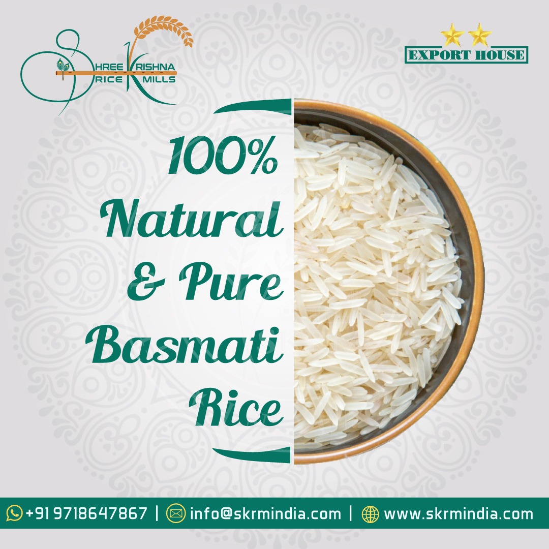skrmindia's tweet photo. 100% Natural &amp; Pure Basmati Rice.
 For the best #BasmatiRice, contact us at info@skrmindia.com or +919718647867. visit https://t.co/gYQCRsAnHy to know more about us.

#purebasmatirice #SKRM #shreekrishnaricemills #worldwideexporter✈️🌍 https://t.co/QcFMQq1pyZ