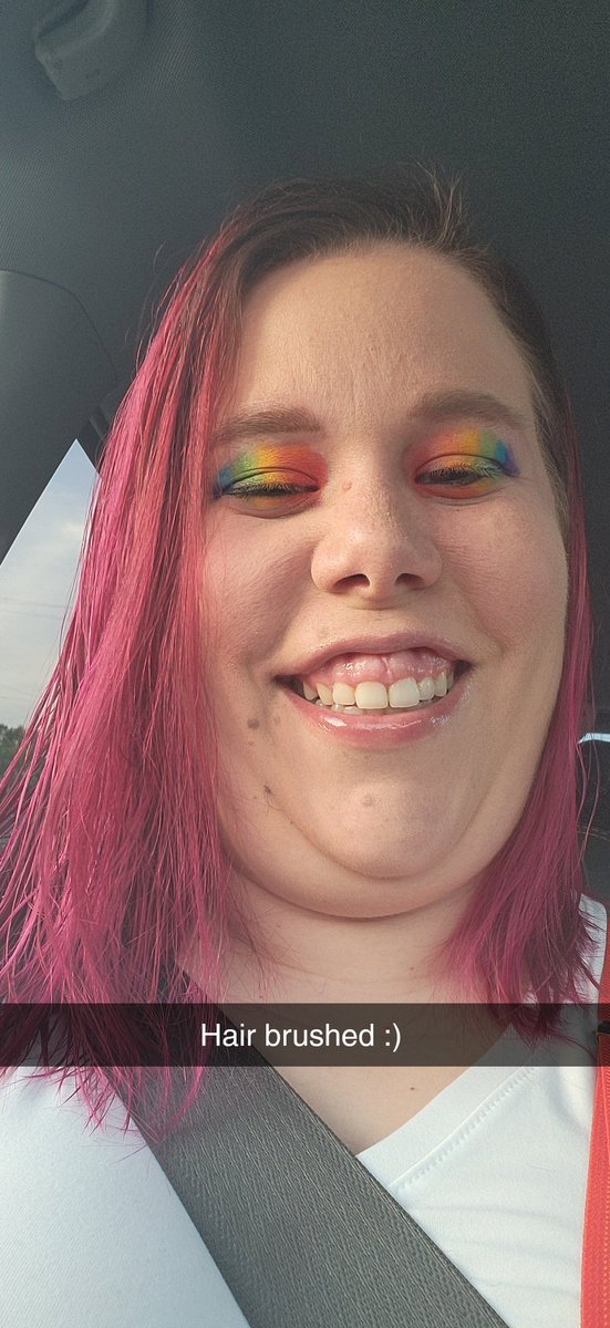 skittleschemist's tweet photo. In regards to the month being Pride Month and me being an Ally. Here are some pics of me while celebrating and supporting my friends! I felt good about my makeup and such to share. :) https://t.co/Nq4VV5JZCn
