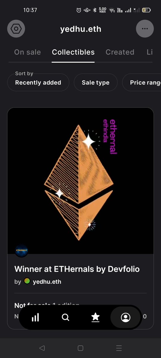 xua4354's tweet image. Thank you @devfolio 
Never thought my first nft will be from devfolio. 
#dstream #devfolio #ethindia