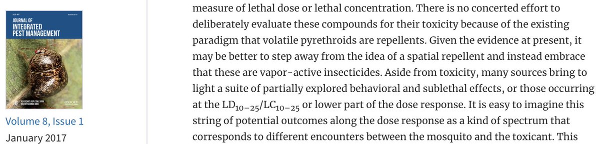 Onko <a href="/Thermacell/">Thermacell</a>:in pralletriini kätevä karkote vai hirveä hermomyrkky? Tuholaistorjunnan tutkijoiden isosta katsauksesta (joka ei tosiaankaan ole viherpiiperrystä!) selviää, että tätä ei oikeastaan tiedetä. Katsotaas tarkemmin! ⛓1/ academic.oup.com/jipm/article/8…