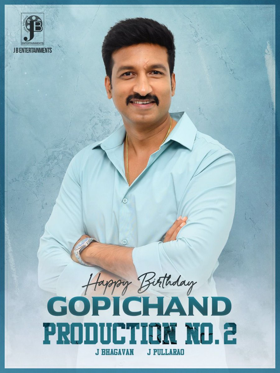 mallitimes's tweet photo. .@JBEnt_Offl #ProdNo2 Wishes HERO, The Macho Star @YoursGopichand a Very Happy Birthday 💥💥
#HBDMachoStarGopichand ❤️
A Hattrick Collaboration on cards with an Out & Out Mass Entertainer🔥
More Exciting Details Revealing Soon!
#JBhagavan @j_pullarao https://t.co/pYcCXBAnaK