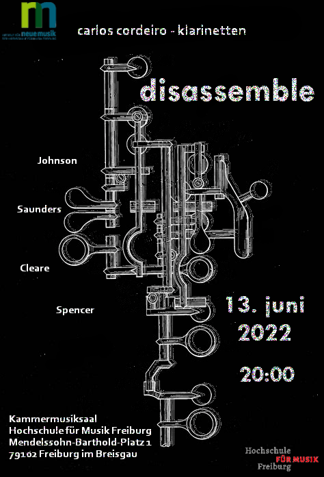 Tomorrow in Freiburg!
Music by Michael Spencer, Ann Cleare, Evan Johnson and Rebecca Saunders