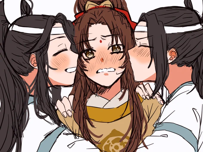 少年組でほっぺにちゅー!
#MDZS #魔道祖師 