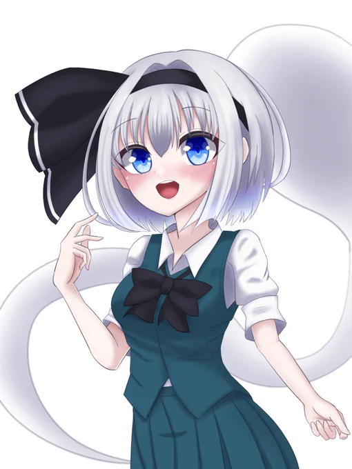 幼め妖夢ちゃん描きました〜 