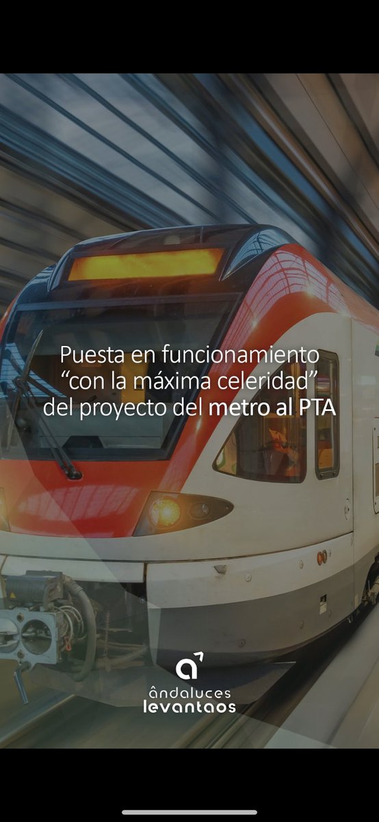 Levantaos_ma's tweet photo. Desde Andaluces Levantaos Málaga presentamos la propuesta que hacemos desde transporte.

Desde la apuesta por la mejora de la intermodalidad, hasta la puesta en funcionamiento del proyecto del metro al PTA, entre otras. 

#AndalucesLevantaos https://t.co/AnYjFYVxK3