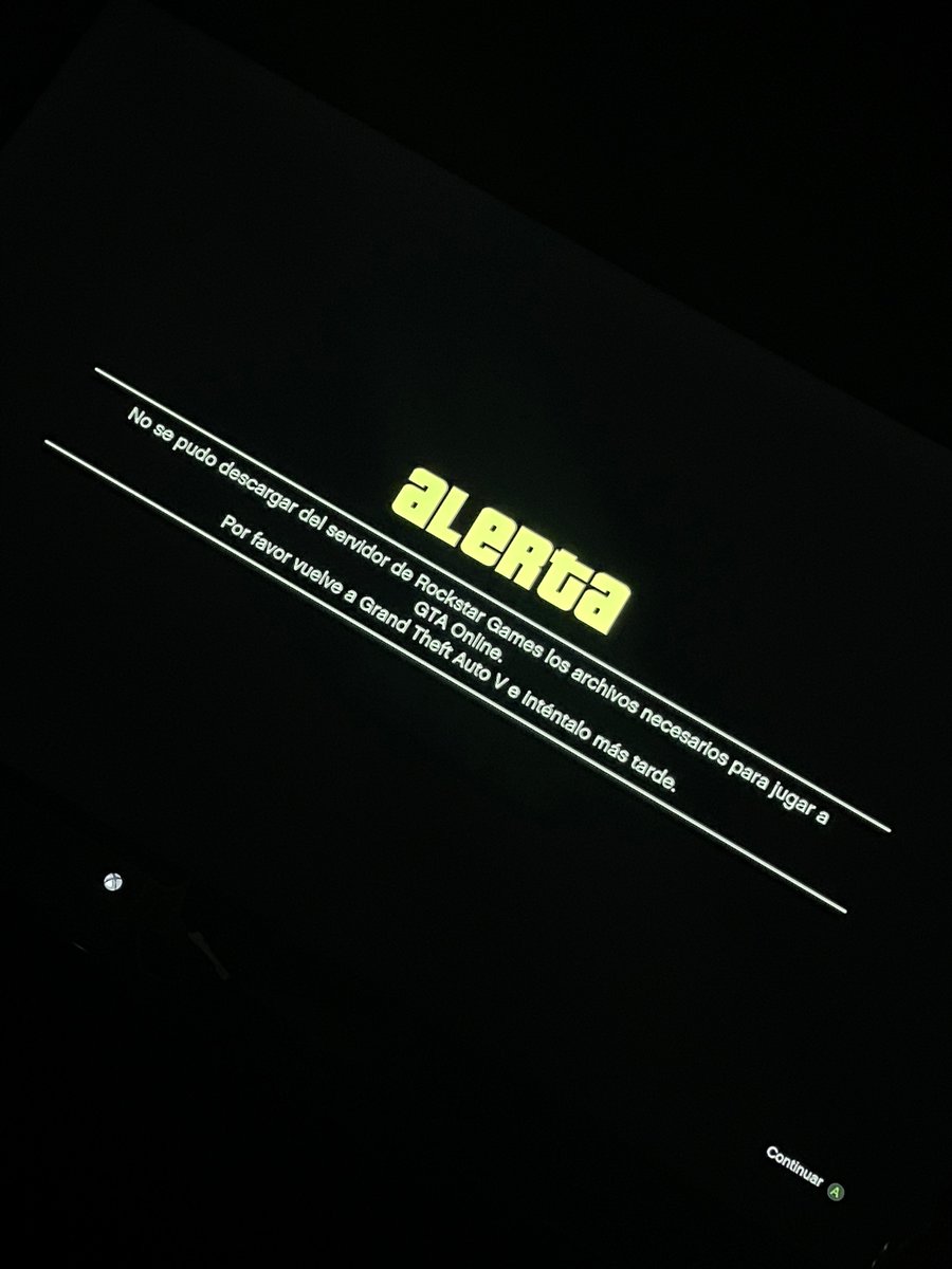 McNos1's tweet photo. @RockstarSupport necesito ayuda con esto, tengo Xbox series S y no puedo entrar a gta online https://t.co/DrbsoAMeC9