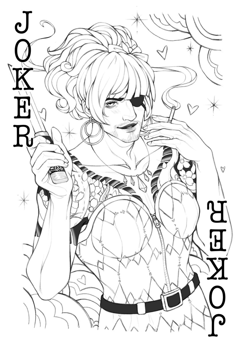 ThomSketching's tweet photo. A little while ago I tried to make a card deck with the #yakuza characters. I almost finished the set, maybe I should try and get back to it 🤔

#playingcards #龍が如く https://t.co/Rchcbi6aO8