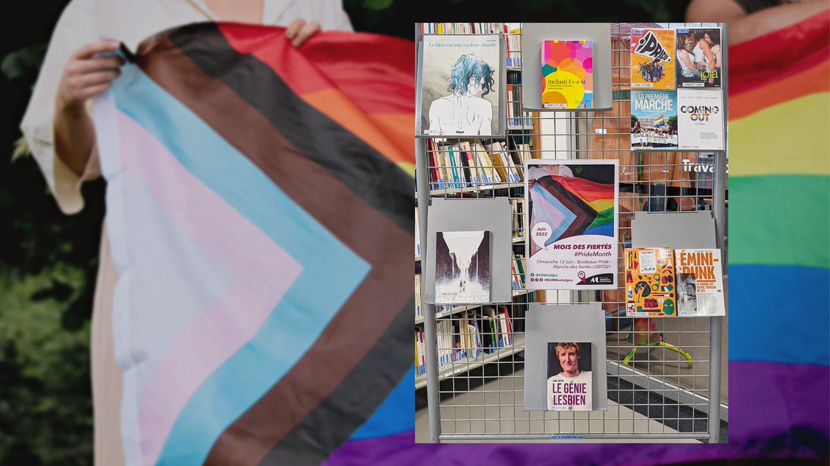 BUBMontaigne's tweet photo. 🏳️‍🌈 Mois des fiertés #PrideMonth : petite sélection de livres 📚 et films 🎞️ sur les luttes pour les droits et la reconnaissance des personnes homosexuelles, bisexuelles, queers, transgenres, intersexes, asexuels et autre (#LGBTQIA+).

👉 À retrouver en juin au CRM IUT/IJBA https://t.co/LPkOTyzvSU