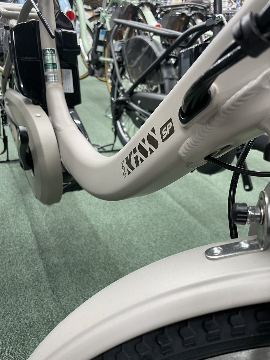 c_b_designer's tweet photo. 今日自転車を見に行った時に気づいたのですが、この2色をほとんど見分けられませんでした。だからといって、このことに対してカラーUD云々の話をしてもあんまり価値がないと思ってます。色んな人が好きな色の自転車を選べる世の中の方が豊かですし。 https://t.co/BlgNWmfuBI