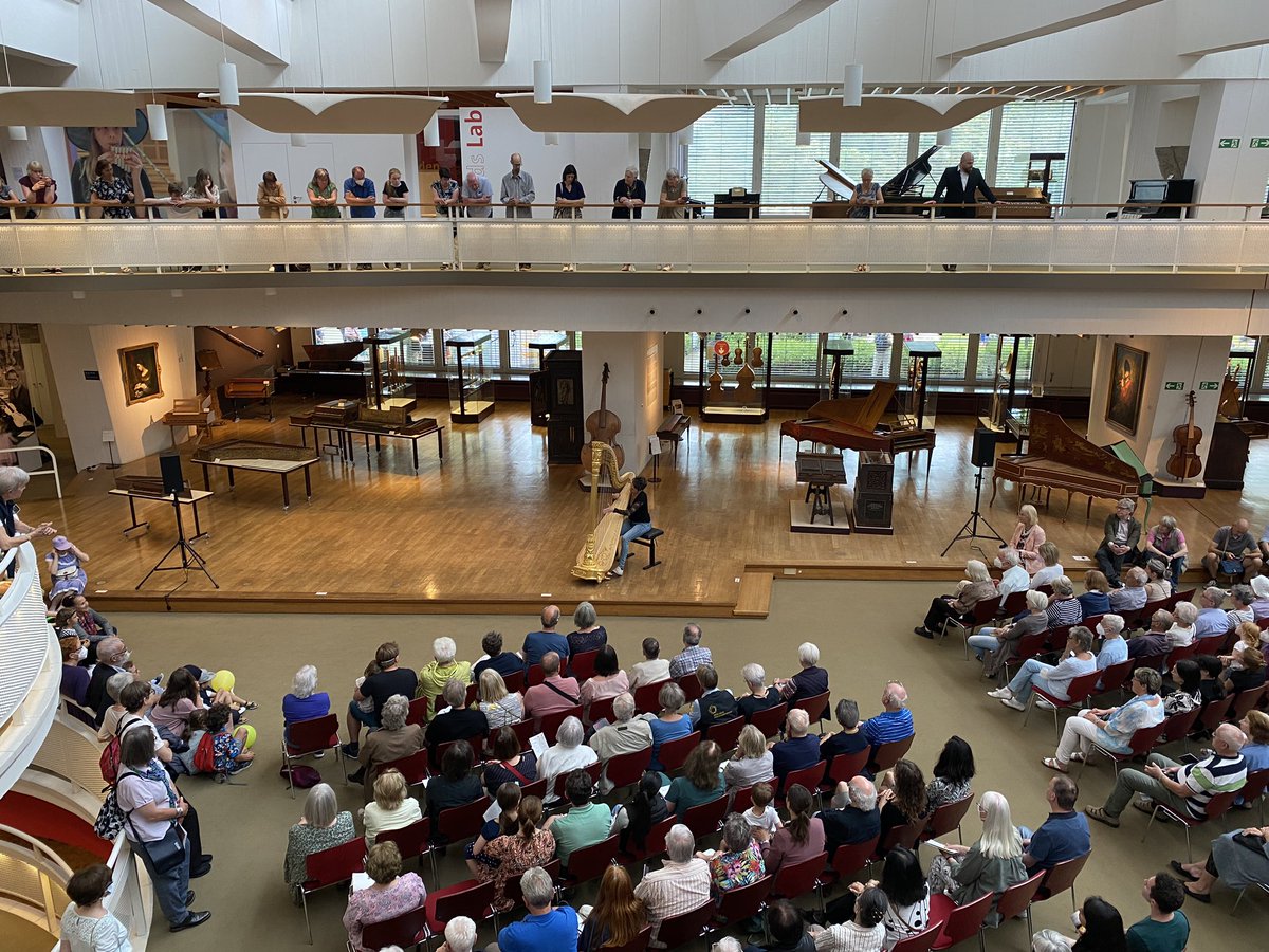 BerlinPhil's tweet photo. Harp recital with Marie-Pierre Langlamet at the Musikinstrumentenmuseum Berlinπ΅ #PhilOpenDay https://t.co/cn2HV0c0WR
