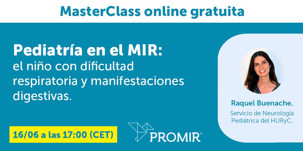 PROMIR_esp's tweet photo. Pediatría siempre ha tenido una presencia relevante en el examen MIR, con más de 150 preguntas MIR en los últimos 18 años (12 de ellas en la convocatoria MIR 2022).
‼️ No te pierdas esta #MasterClassPROMIR GRATUITA.
https://t.co/GrzRVVJ4yB https://t.co/t0C3VKISXW