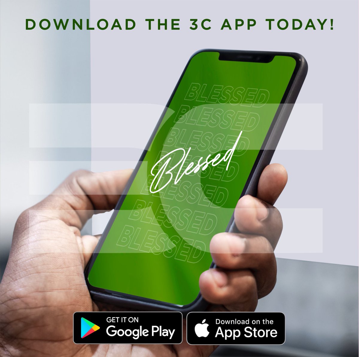 My3C_'s tweet image. Download the 3C app on Google Play or the Apple App Store to catchup, rewatch and share all your favourite sermons including todays message on BLESSED. #3capp