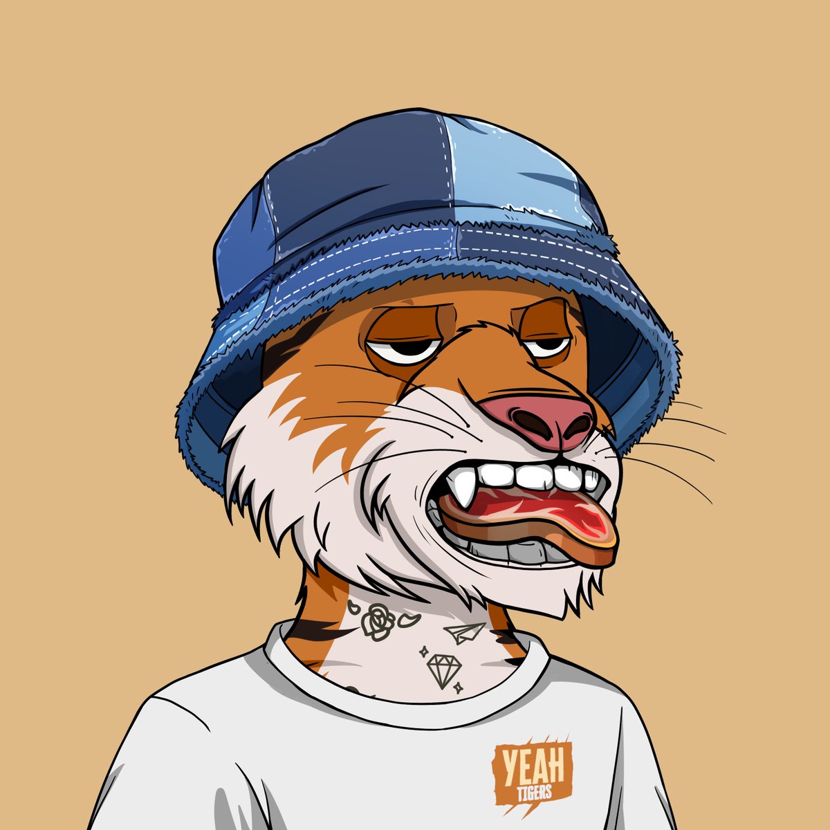 Yeah Tigers wear their own merch!🤘👕 

20 WL Spots 🐯 | Follow, RT &amp; Like 💕

#Solana #SolanaNFTs