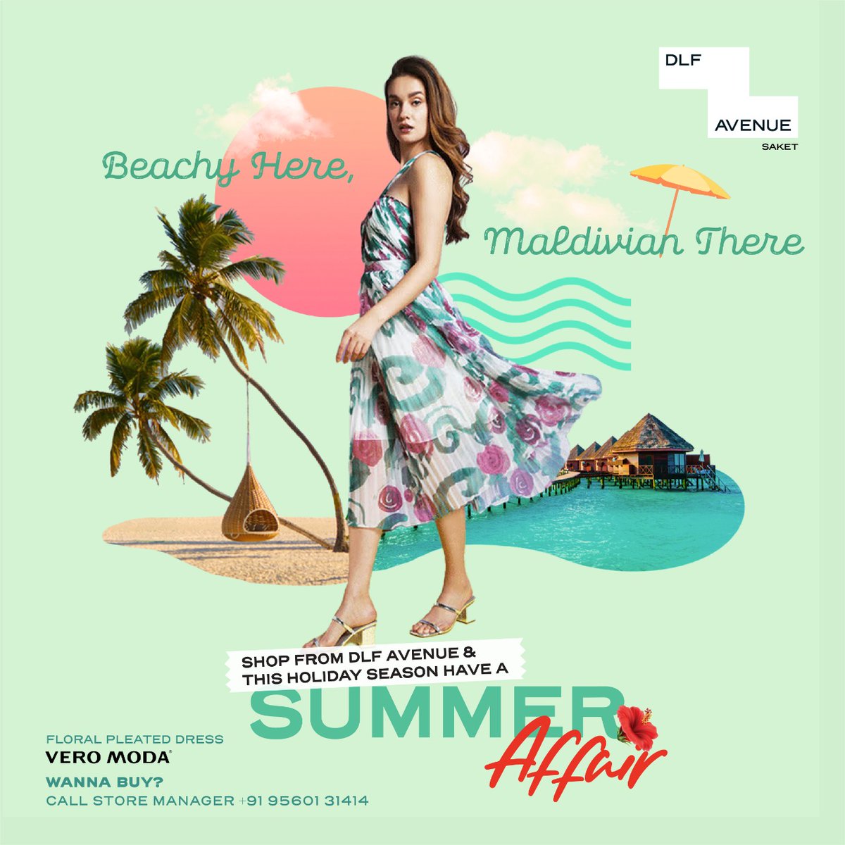 Bring the beach to your closet! Come shop your #SummerWishList  and have a #SummerAffair only @DLFAvenue
Want to buy this dress? Reach out to the store manager on +91 9560131414

#Summeraffair
#dlfavenue #dlfavenuesaket #fashion #fashionstyle