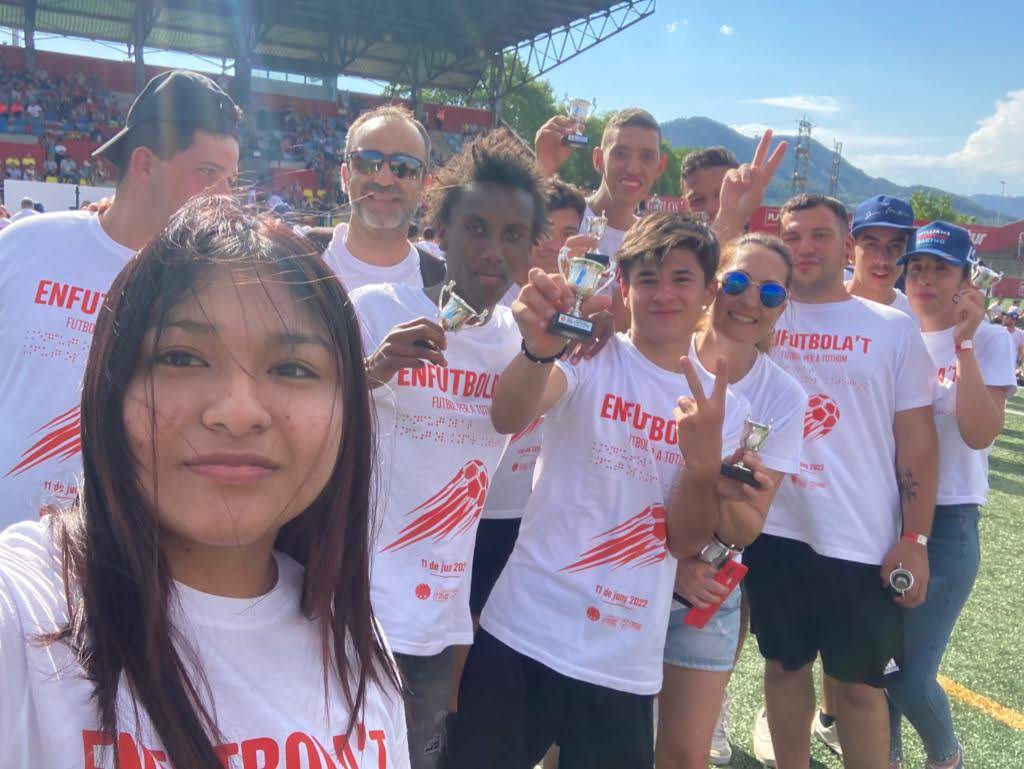 fundaciompla's tweet photo. Tornant a gaudir del torneig #enfutbolat en la seva 4a.Edició. Una jornada de convivència molt especial 🙌 Agraïm l'esforç a tota l'organització de la @FCF_CAT per aquesta iniciativa tan necessària! 💯 https://t.co/IztPTACApN