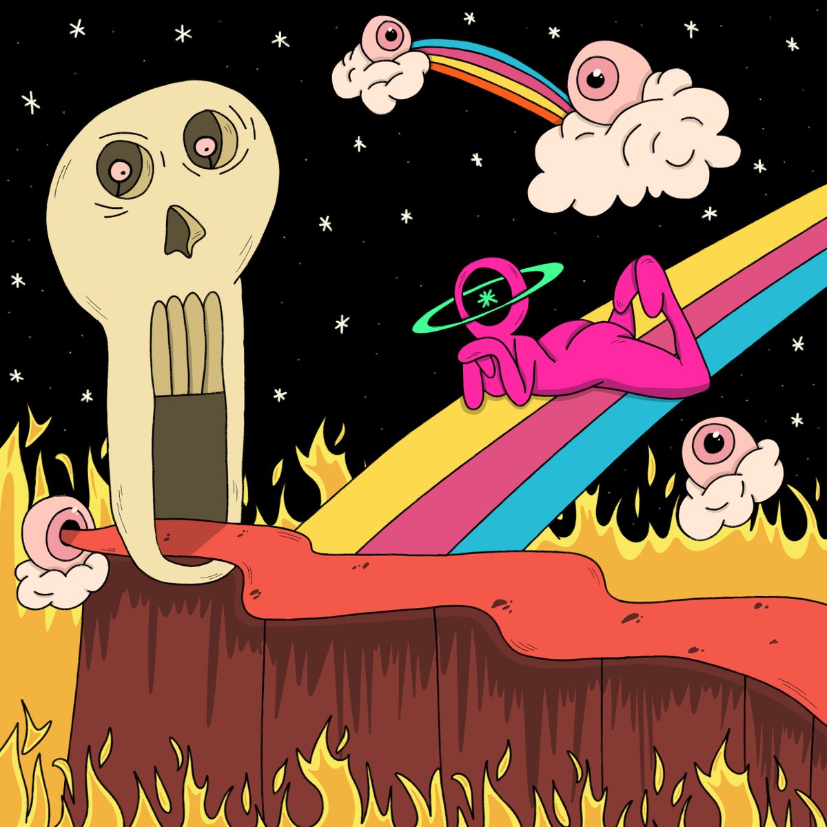 ❤️‍🔥💀 New Drops 💀❤️‍🔥

▫️ Beyond Dream
▫️ Feeling
▫️ In Your Eyes
▫️ Journey To Hell

▫️  1/1 Edition / on  <a href="/opensea/">OpenSea</a> 

opensea.io/collection/esm…

#NFTCommunity #NFT #NFTs