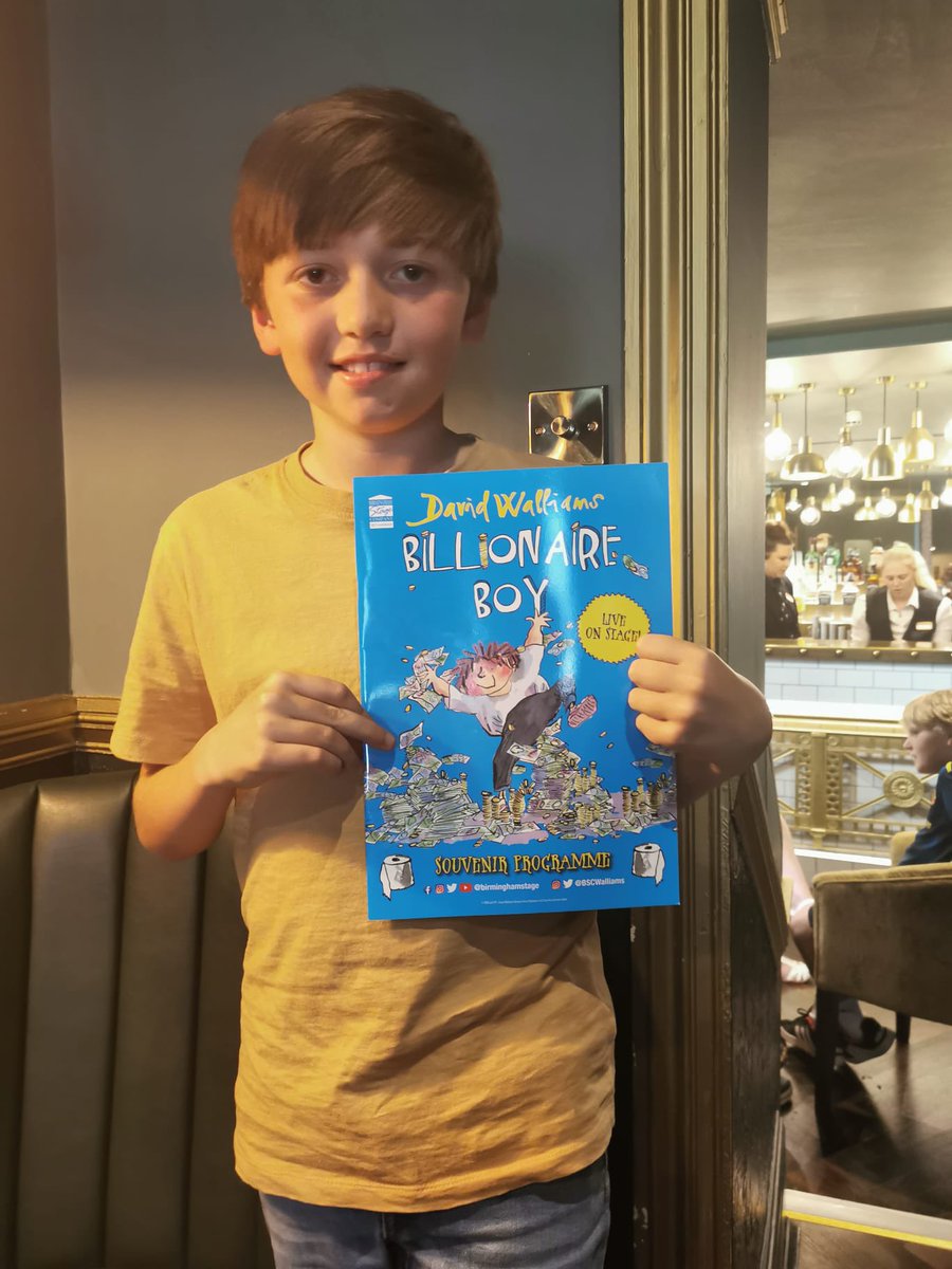 VProwse's tweet photo. @BSCWalliams My son loved the show #BillionaireBoy at Bristol Hippodrome last night! https://t.co/Fsiflm1Cuu