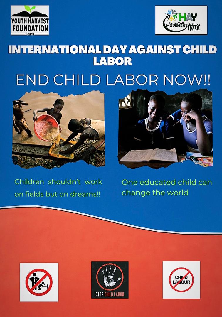 HayMovement's tweet photo. Child labour is #ChildAbuse . Let's keep our children in school. 

#WorldDayAgainstChildLabour #NeverLabour @albertnyaaba13 @UNICEFGhana @Ayabamillicent1 @YouthHarvestFGH @AbigailAdumolga @khadiosy @JohnKrugu @PercyAsinvim https://t.co/vrQuvInYCj