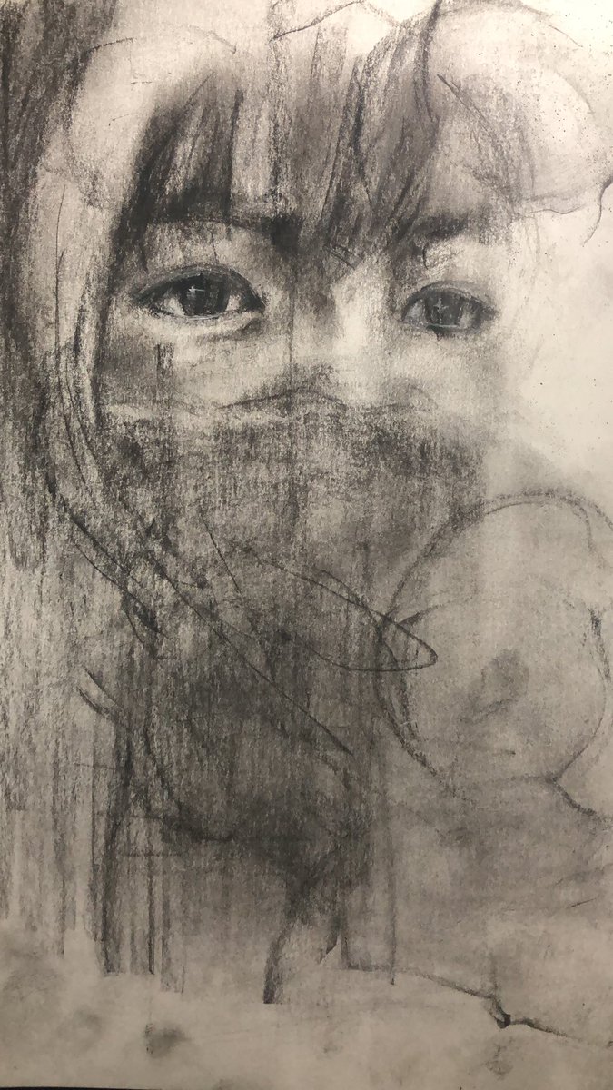 paxyana's tweet photo. マスク美人の女の子を書きました
#木炭画
#chacoal
#炭
#Pencildrawing
#アナログ絵
#アナログイラスト https://t.co/FJBDOS2axn