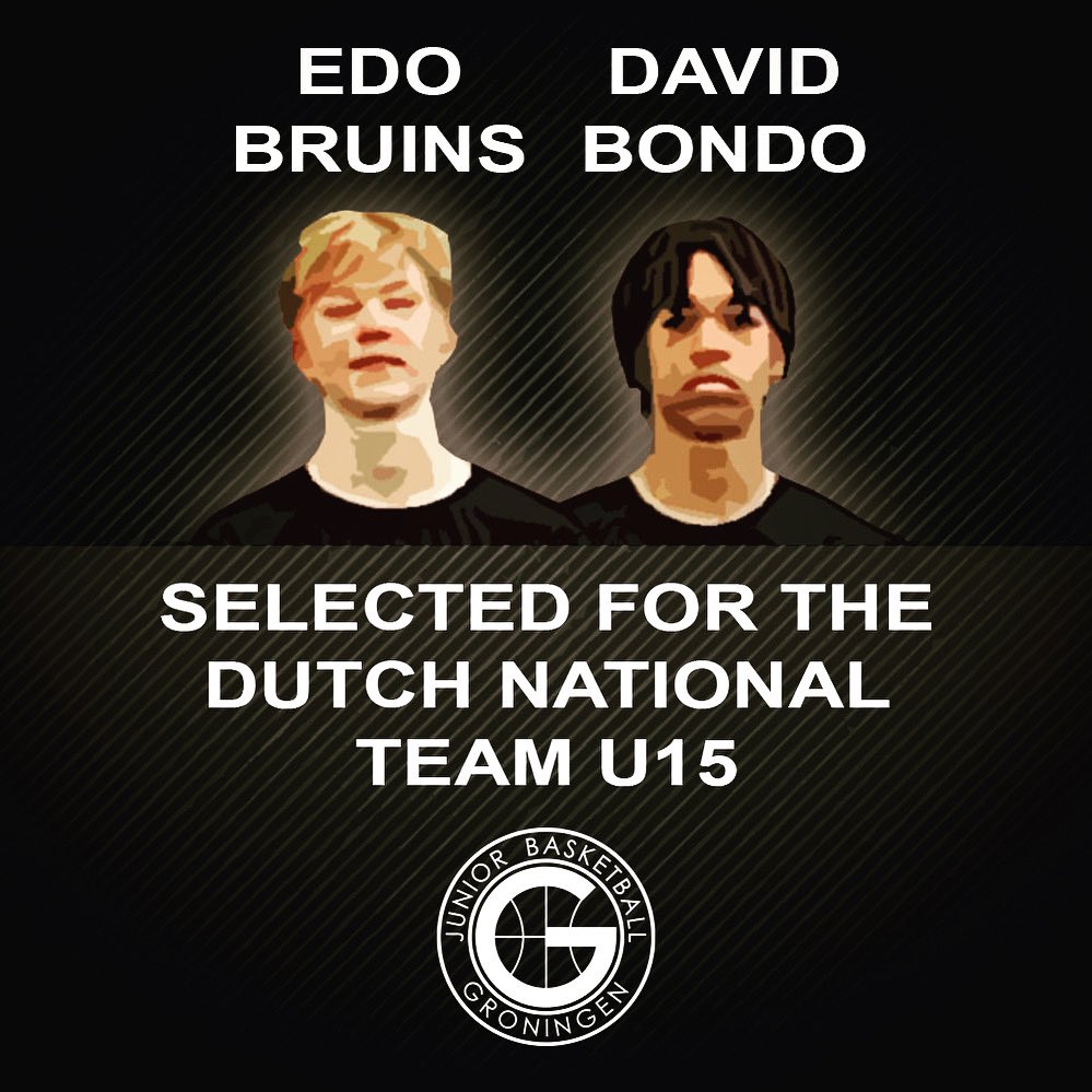 JrBasketballGro's tweet photo. Edo en David geselecteerd voor het NT U15 💪🏽 Way to go!!! https://t.co/yxxDzAJF9x