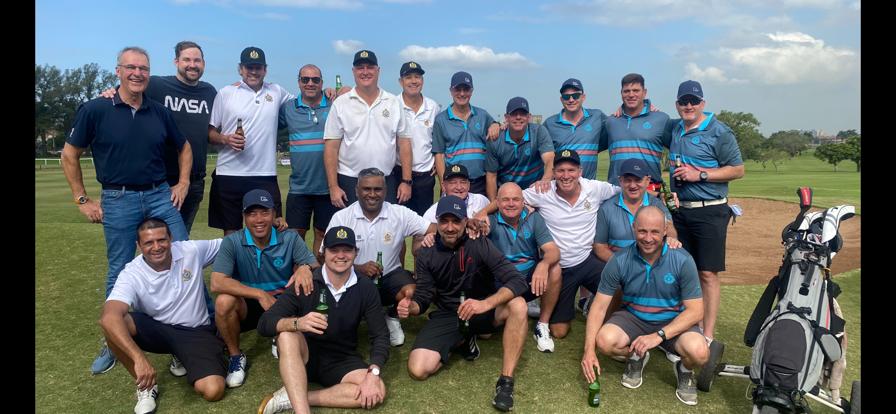 GoatGolfHoles's tweet photo. Well done to the Royal Durban boys who held off the Royal J&K lads 14.5 to 9.5 in this year's Golden Putter. Played in fantastic spirit!!! #durban #golfindurban #goldenputter #putting #rydercup #golffun #matchplay #golf #golfing #golfer #goatgolf https://t.co/6SuHSNZQMp