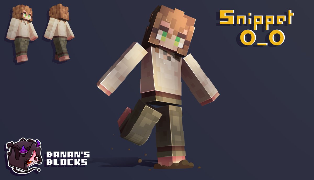 BanansBlocks's tweet photo. 🔹Skin Redesign 🔹
Skin for @MsEvelyn10
.
Most adorable builds I've ever seen so far!
.
Hope you like it!
.
#minecraftskin #mcskin #artwork #blender #minecraft #minecraftuniverse #minecraftcreations #minecrafter #minecrafters #minecraftjava #minecraftbedrock #minecraftpe #mcpe https://t.co/iXJn6y6yZn