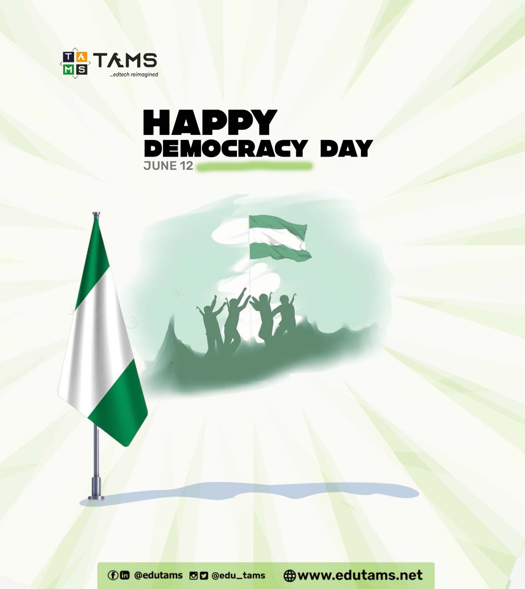 crownbirthltd's tweet photo. May this day mark the beginning of a new order of comfort for us all.

It's a happy day! 😄

Enjoy the euphoria while it lasts. 

HAPPY DEMOCRACY

#nigeria #June12 #learning #celebration #edutams #edtech #edtechstartup #OgunTech #ogunstate #scienceandtechnology #STEM #sunday https://t.co/Mp84d3HuNt