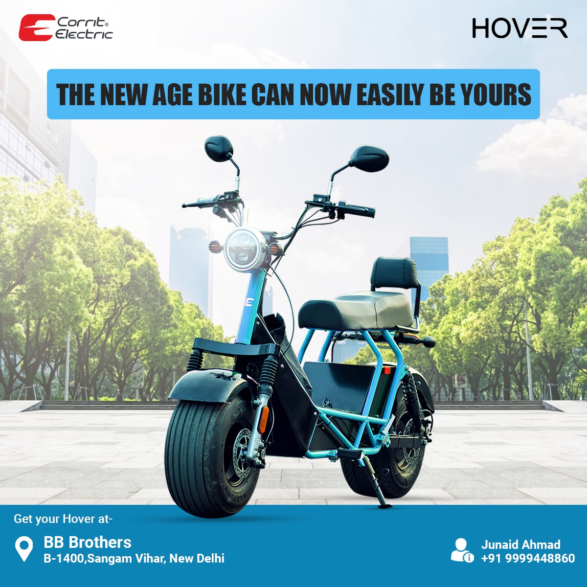 hover_scooter's tweet photo. Grab the new-age Hover easily!
Hover is now available at :
BB Brothers
B-1400, Sangam Vihar, New Delhi
We await your presence!
#Hoverscooter #Electricvehicle #Ebike #EV #ElectricMotor #ElectricBike #dealership #dealers #BookNow #future #rideyourfuture #TeamHover https://t.co/fJnfQUHfkK