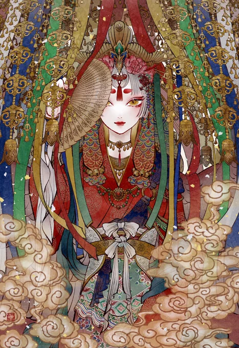 #絵柄が好みって人にフォローされたい
極彩色叮煙由世界🏮 