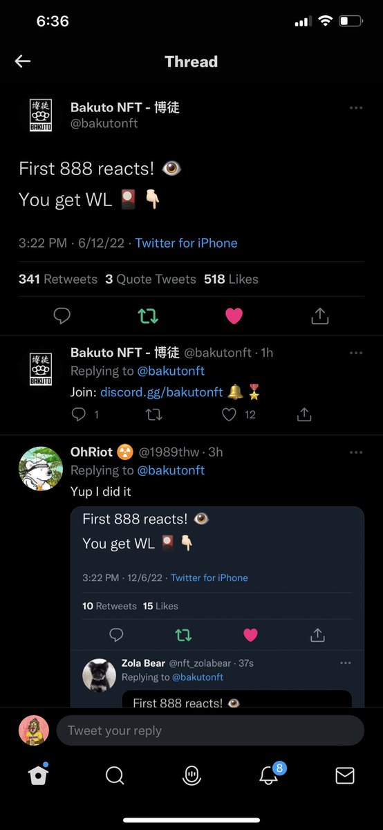 JJ__NFT's tweet photo. @bakutonft Woohoo https://t.co/3xMRvmlbp6
